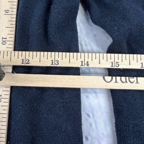 Hollister Women’s Cardigan Sweater Blue V Neck Pockets Long Sleeve Logo Knit S - Picture 6 of 8